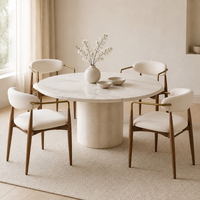 Fauteuil de salle à manger moderne et minimaliste avec revêtement en lin capitonné inclinable - Personnalisable pour la maison et l'hôtellerie