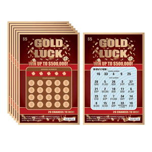 Fabricant de cartes à gratter Super Lotto, impression de billets de loterie, cartes à gratter pour loterie - Product Image 1