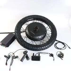 Kit de conversión de bicicleta eléctrica de alta velocidad, 110 km/h, 72V, 5000W, 8000W, <span class=keywords><strong>motor</strong></span> de 3 ejes para bicicleta eléctrica - Product Image 1