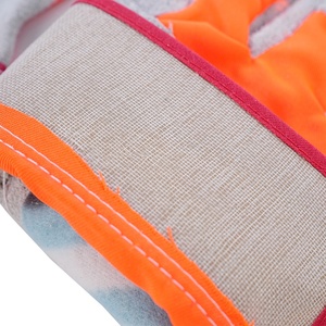 Guantes de Trabajo de Doble Palma de Cuero para Hombre y Mujer, Cuero Vacuno Genuino de Alta Calidad, Ambidiestros, No Impermeables, Grandes, Naranja y Blanco - Product Image 4