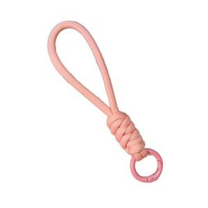 Knotted Phone <b>Lanyard</b> <b>Polyester</b> Braided Anti Loss Keychain Multiple Colors Metal Buckle Pendant Included - Product Image 3