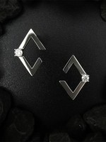 Boucles d'oreilles en or 18 carats S925 style étoile avec diamants de laboratoire, bijoux de mode de genre métallurgique
