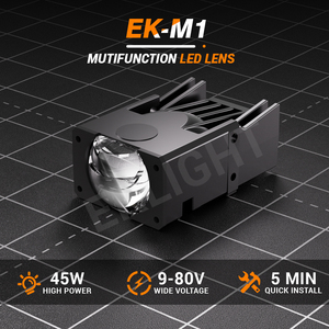 ไฟติดกระจังหน้า LED 9-80V 35W 45W ลำแสงต่ำแสงจ้าอุปกรณ์เสริมรถยนต์ไฟโปรเจคเตอร์ LED ลำแสงต่ำเลนส์ไฟตัดหมอก LED สว่างมาก - Product Image 6