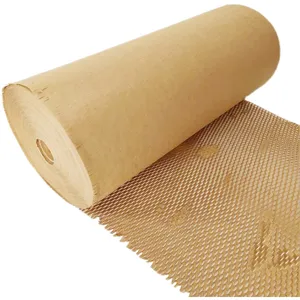 Hoge Sterkte Kraft Honingraat Kraftpapier Roll 120G Beschermende Verpakking Honingraat Papier