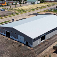 Almacén de Estructura de Acero Prefabricado Resistente a la Carga de Nieve, Nave de Almacenamiento Metálica Robusta para Proyectos Industriales en Regiones Frías