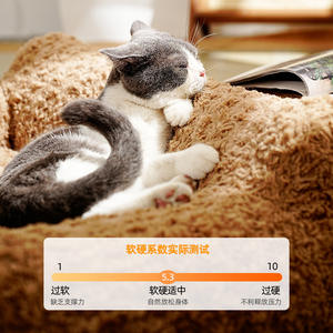 Camas para mascotas de lujo personalizadas más vendidas, cama para perros y gatos, suministros para mascotas, cubierta lavable extraíble, sofá para cachorros con fondo antideslizante, sofá para mascotas - Product Image 3