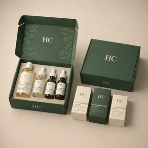 Caja de Correo para Suero Esencial para el Cuidado de la Piel, Caja de Correo Corrugada, Caja de Correo para Set de Regalo con Flauta E, Caja de Correo para Cosméticos con Impresión Personalizada - Product Image 1