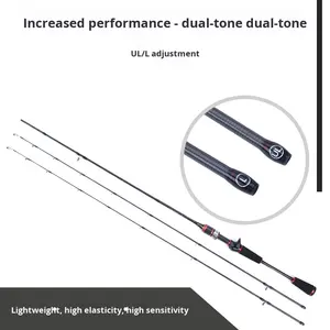 Canne à pêche pour truite, <span class=keywords><strong>ultra</strong></span> légère, en carbone haute résistance, double pointe, bouche de cheval, en amont, 1,8 m, poignée droite/pistolet, EVA, action lente, <span class=keywords><strong>ensemble</strong></span> de pêche à la traîne - Product Image 2