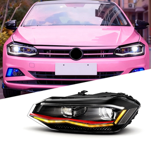 Fari LED per <span class=keywords><strong>Polo</strong></span> 6 2019-2021 <span class=keywords><strong>TSI</strong></span>/GTI MK6, Aggiornamento 12V Plug-and-Play, 8000LM 6000K, Luci Anteriori per Auto - Product Image 1