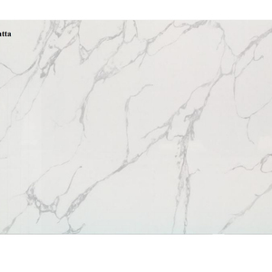 Calacatta-Placa de <span class=keywords><strong>piedra</strong></span> de cuarzo, <span class=keywords><strong>piedra</strong></span> artificial <span class=keywords><strong>blanca</strong></span> de 20mm de grosor - Product Image 1