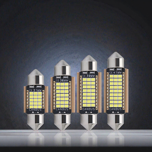 Lampe de toit LED Xtx pour voiture, décodage 2016, 27 SMD, double point, éclairage de plaque d'immatriculation, éclairage de coffre, 41 mm, 2W, 12V, blanc naturel - Product Image 3