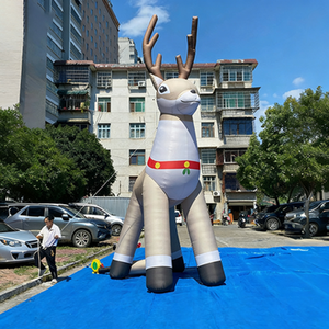 โลโก้เป่าลมแบบกำหนดเองได้ ไฟ LED <span class=keywords><strong>กวาง</strong></span><span class=keywords><strong>เร</strong></span><span class=keywords><strong>น</strong></span><span class=keywords><strong>เดีย</strong></span><span class=keywords><strong>ร์</strong></span>เป่าลมสำหรับตกแต่งลา<span class=keywords><strong>น</strong></span>บ้านกลางแจ้ง ของตกแต่งวันหยุด - Product Image 4