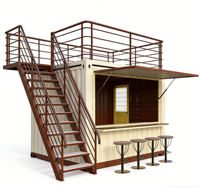 Contenedor de 10 pies para Tienda Móvil, Cafetería, Bar, Restaurante de Comida Rápida, Tienda de Conveniencia, Kiosco, Fácil Instalación