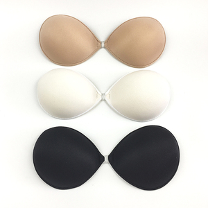 <span class=keywords><strong>Reggiseno</strong></span> <span class=keywords><strong>Senza</strong></span> <span class=keywords><strong>Spalline</strong></span> <span class=keywords><strong>Bianco</strong></span> Puro con Chiusura Frontale, <span class=keywords><strong>Senza</strong></span> Cuciture, Adesivo, Push-up in Spandex/Poliestere per Abito da Sposa - Product Image 2