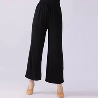 Vêtements de danse moderne, robe de yoga, pantalon de danse classique, pantalon large en modal, pantalon droit taille haute pour femmes