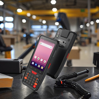 Escáner de Códigos de Barras 1D/2D Portátil con Android 12, 4G, NFC, GSM, Terminal de Datos para Inventario, PDA Resistente, en Stock