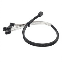 Arnés de cable para servidor SFF 8643 con conectores de terminal SATA de 7 pines, compatible con dispositivos de almacenamiento y transferencia de datos de alta velocidad