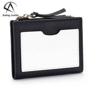 Carteras Cortas de Cuero Andong para Mujer, Cartera Plegable de Cuero Vacuno Genuino, Cartera Delgada Multifuncional con Monedero 6765 - Product Image 5