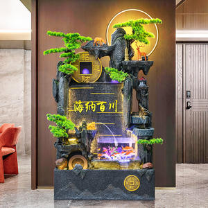 CHENYISHI grande rocaille eau qui coule ornements eau en circulation salon hôtel cour étage paysage fontaine aquarium - Product Image 4