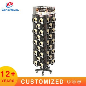 360 ° xoay kim loại cà phê <span class=keywords><strong>Rack</strong></span> hiển thị với xây dựng thương hiệu đa tầng đứng cho cốc hộp - Product Image 4
