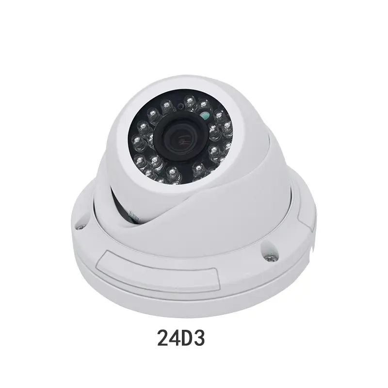 Caméra de vidéosurveillance à dôme métallique 5mp IP POE avec Audio HD, sécurité du réseau, caméras d'extérieur étanches