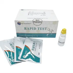 Grosir kualitas tinggi diagnostik dokter hewan GIA Ag Kit taring Giardia Antigen Test Cassette