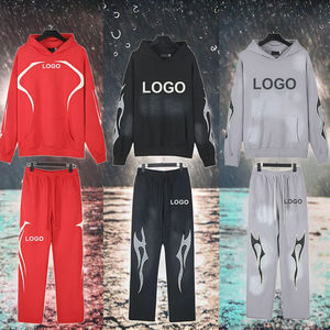 Sudadera de Invierno para Hombre de Alta Calidad, 100% Algodón, Impermeable, Cortavientos, Forrada, con Estampado de Corazón, Corte Holgado - Product Image 3