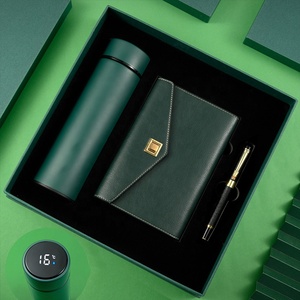 RTS Luxury Signature Pen Insulated <strong>Thermos</strong> Leather Notebook Handmade Custom New Year Corporate <strong>Gift</strong> <strong>Set</strong> for Clients Christmas - Product Image 3