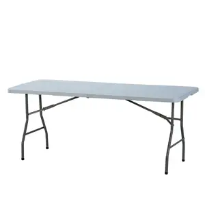 Wholesale custom 6ft 8ft plastic leg folding picnic table for events banquet