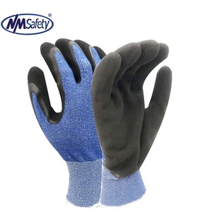 NMSAFETY-guantes de jardín de Palma de látex con revestimiento de concha de secado rápido, calibre 13, poliéster, EN388 2016 2131X - Product Image 1