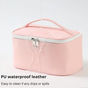 Free Sample Women's Vintage Aluminum <b>Nail</b> Polish Organizer Travel <b>Case</b> with Zipper Closure Large Capacity Detachable Storage Bag - Product Image 3