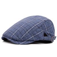 Gorro plano de algodón para hombre, gorra plana de verano, hiedra, Gatsby, Newsboy, Boina, conductor, taxista, sombrero de caza, 56-58cm