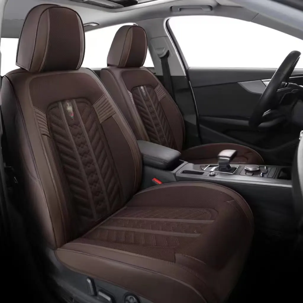 Breathable Soft Sofa Leather/PU Customized Luxury Full Set Universal Leather Car Seat Covers