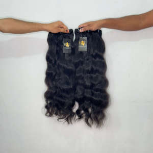Unprocessed Wavy straight Hair Vendors Brazilian Curly Wavy Indian raw human hair,Bodywave straight Deepwave hair bundles - Product Image 2