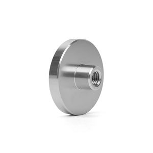 Stainless steel round base with convex internal thread, round anti-collision steel sleeve, cylindrical stepped nut <b>fastener</b> - Product Image 5