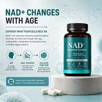 Complément alimentaire liposomal de nicotinamide nucleoside 900 mg NAD+ le plus vendu, contenant du resvératrol, anti-âge, capsules végétariennes