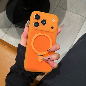 เคสโทรศัพท์ซิลิโคนเหลวแบบเจลลี่สีสันตามเทรนด์ พร้อมที่ยึดแม่เหล็ก ป้องกันรอยขีดข่วน ผิวสัมผัสนุ่มนวล สำหรับ iPhone 15 16 17 pro max - Product Image 5