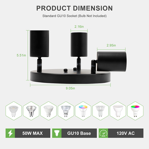 <span class=keywords><strong>Triple</strong></span> GU10 Spot Luminaire Encastré Plafond <span class=keywords><strong>Bar</strong></span> Spot Light pour La Maison Hôtel Restaurant et Salon pour La Décoration Intérieure - Product Image 4
