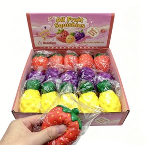 ของเล่นบีบผลไม้และผักสุดสร้างสรรค์ บีบแล้วคืนรูปช้าๆ ของเล่นบีบคลายเครียดรูปแครอทและข้าวโพด - Product Image 6