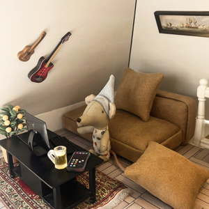 Casa delle bambole in scala 1:12 <span class=keywords><strong>di</strong></span> <span class=keywords><strong>legno</strong></span> grande casa delle bambole i <span class=keywords><strong>bambini</strong></span> fingono <span class=keywords><strong>di</strong></span> giocare <span class=keywords><strong>di</strong></span> ruolo casa delle bambole scena in miniatura fai da te - Product Image 4