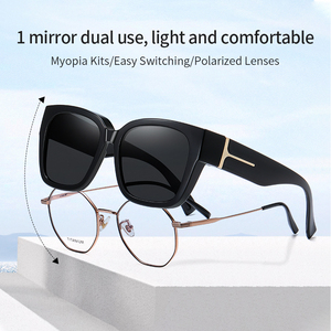 نظارات شمس Fitover, نظارات شمس مناسبة للقيادة وتناسب نظارات شمس بغطاء خارجي - Product Image 5