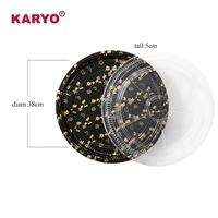 KARYO 382 – Contenant alimentaire en plastique de haute qualité pour sushis à emporter avec couvercle – Boîte d'emballage jetable pour sushis – En vente