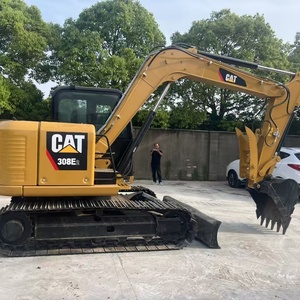 Excavadora Usada Original Japonesa CAT 308E2 de 8 Toneladas, Excavadora Compacta Caterpillar 308 con Diseño de Radio Reducido, Mini Excavadora con Pulgón Excavador - Product Image 4