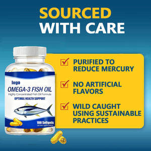 Soporte para la salud ocular y cerebral Suplemento DHA y EPA Omega 3 Cápsula de cápsulas blandas de aceite de pescado para la salud del corazón - Product Image 4