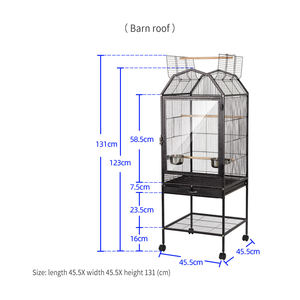 Xl Super Large Grand Ara Double Perroquet <span class=keywords><strong>Cage</strong></span> Fil de Fer dans la Maison Luxe Canari Volière Extérieur <span class=keywords><strong>Cage</strong></span> à Oiseaux Inséparables <span class=keywords><strong>Cage</strong></span> - Product Image 6