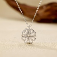Hete aanbieding: Bloemenrozen doos ketting cadeau's voor Valentijnsdag, Moederdag, Kerstmis, jubileum, verjaardag cadeau's voor vriendin