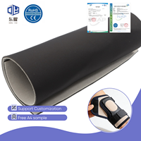 Tissu en mousse laminée de velours de nylon extensible, tissu composite en velours de nylon durable et doux pour la protection sportive et les sangles de rééducation