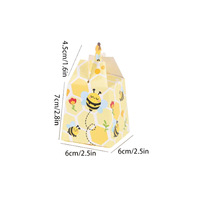 Boîte d'emballage créative pour chocolat pour enfants, style européen, nouvelle collection, motif petite abeille, sac à bonbons, petite boîte en papier, vente en gros