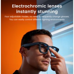 Gafas Inteligentes 2026, Lentes Electrocrómicas Táctiles con Cambio de Color, Cámara de 8MP, Fotos <span class=keywords><strong>y</strong></span> Videos, Traducción IA, Llamadas Bluetooth, para Hombre - Product Image 5