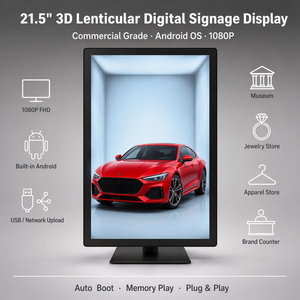 จอแสดงผลโฆษณาดิจิทัล LCD 3 มิติแบบมองเห็นได้ด้วยตาเปล่า ขนาด 21.5 นิ้ว ความละเอียด 1080*1920 FHD สำหรับเชิงพาณิชย์ รองรับ SDK - Product Image 5